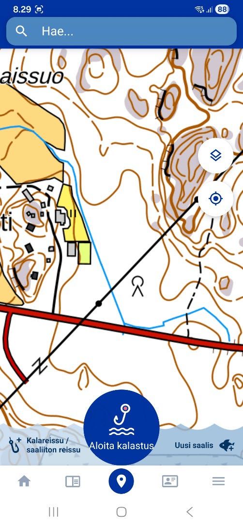 Kuvakaappaus Omakala-palvelusta.